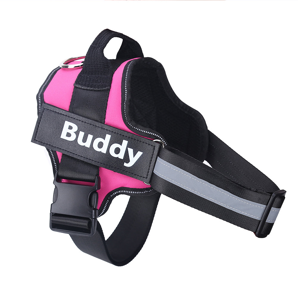 Personalized No Pull Dog Harness Reflective Adjustable Comfortable Fit