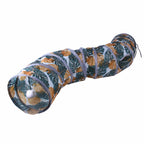 Foldable Cat Tunnel Toy Fun Printed Play Tunnel