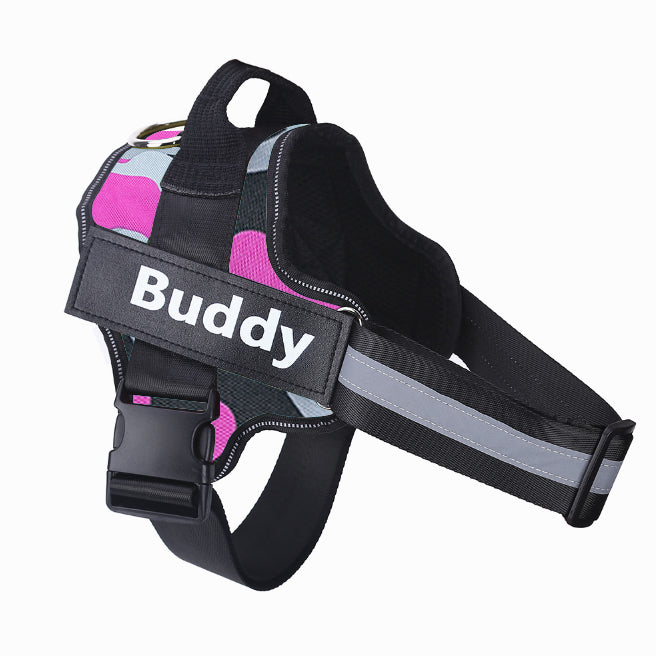 Personalized No Pull Dog Harness Reflective Adjustable Comfortable Fit