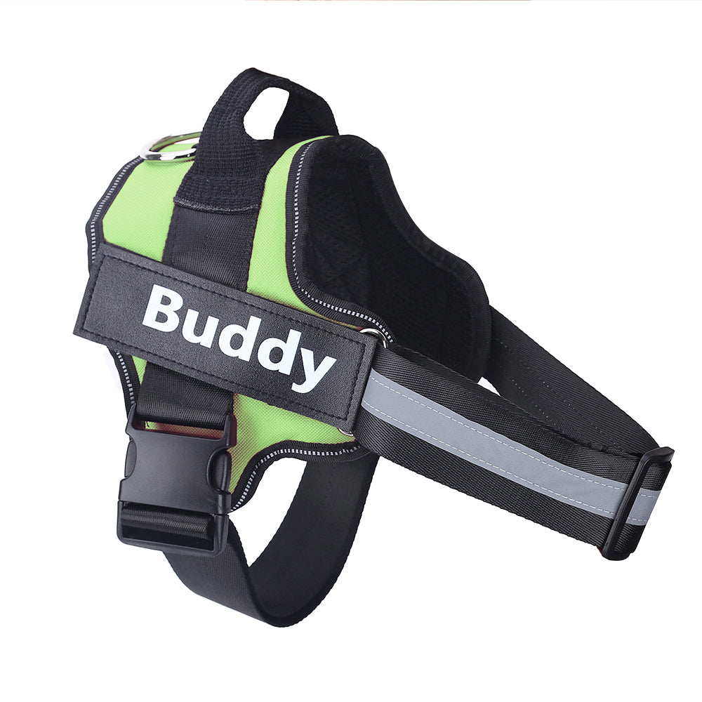 Personalized No Pull Dog Harness Reflective Adjustable Comfortable Fit