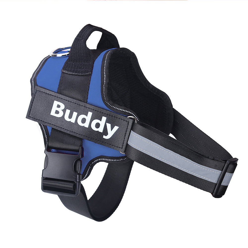 Personalized No Pull Dog Harness Reflective Adjustable Comfortable Fit