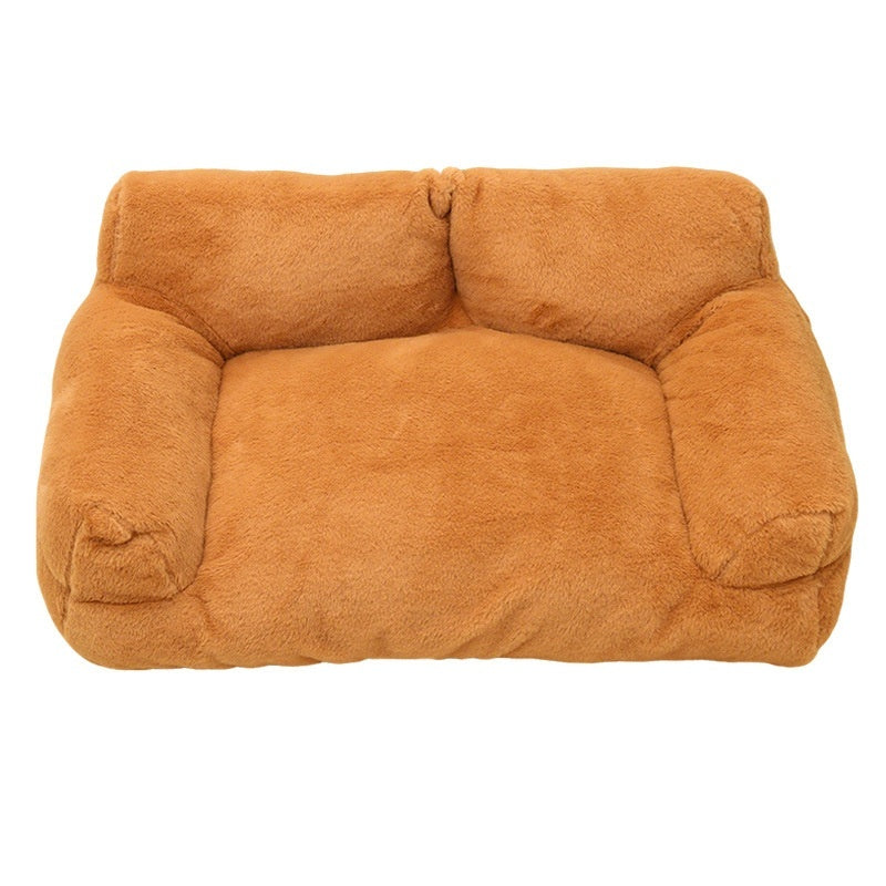 Cozy Large Pet Sofa Bed Plush Comfort for Dogs Cats