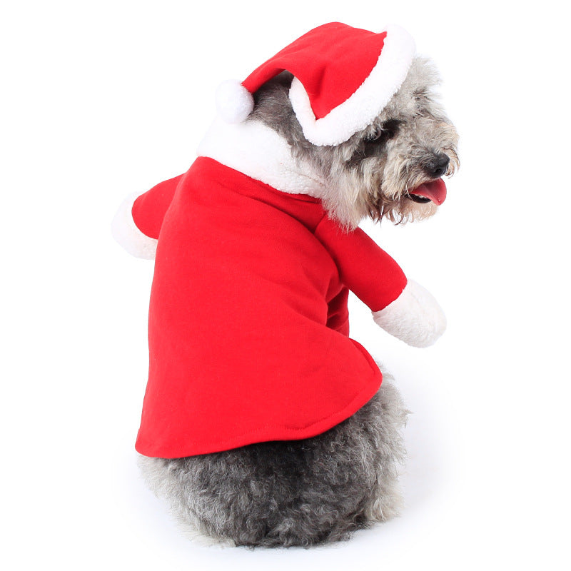 Festive Pet Christmas Costume Adorable Standing Holiday Outfit