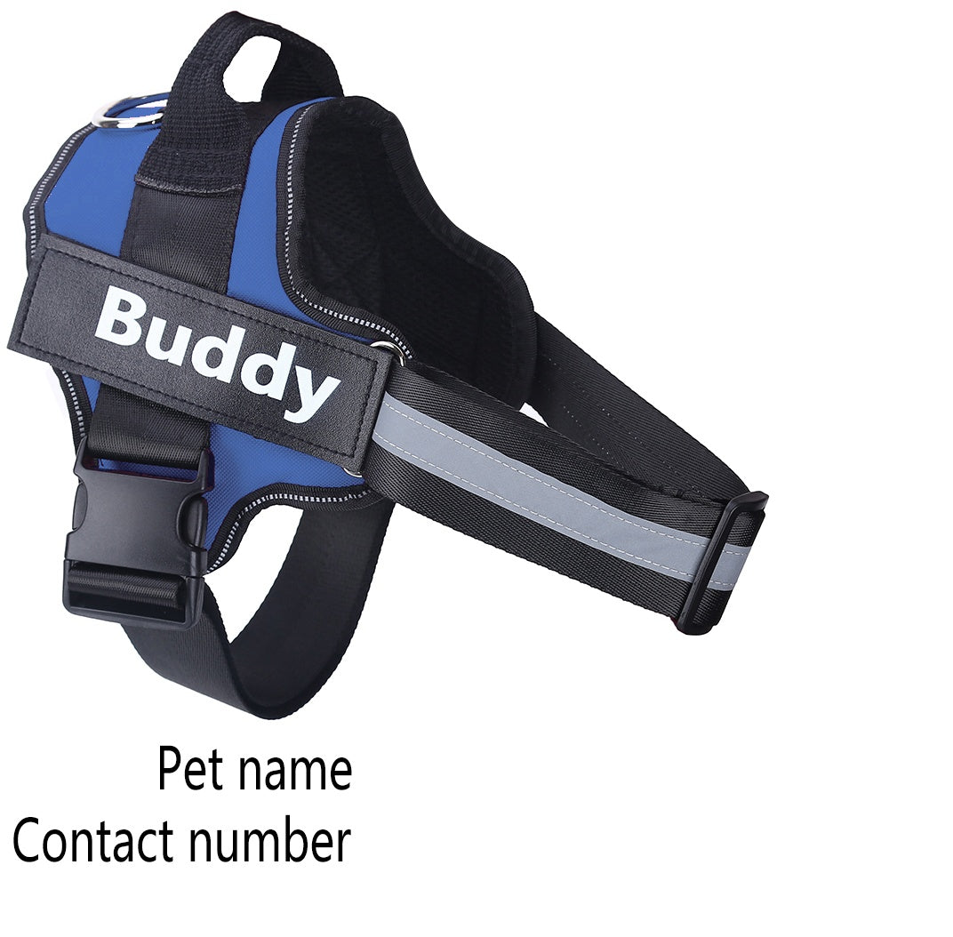 Personalized No Pull Dog Harness Reflective Adjustable Comfortable Fit