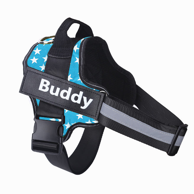 Personalized No Pull Dog Harness Reflective Adjustable Comfortable Fit