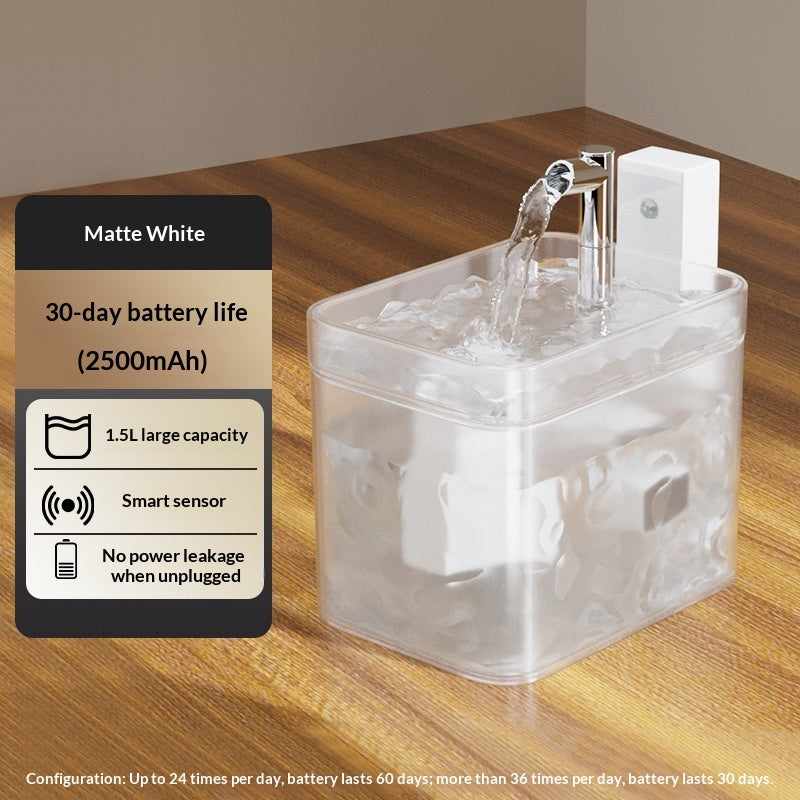 Smart Wireless Cat Water Fountain with Motion Sensor