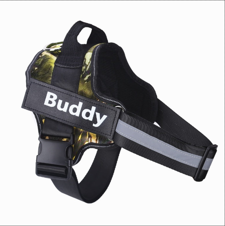 Personalized No Pull Dog Harness Reflective Adjustable Comfortable Fit