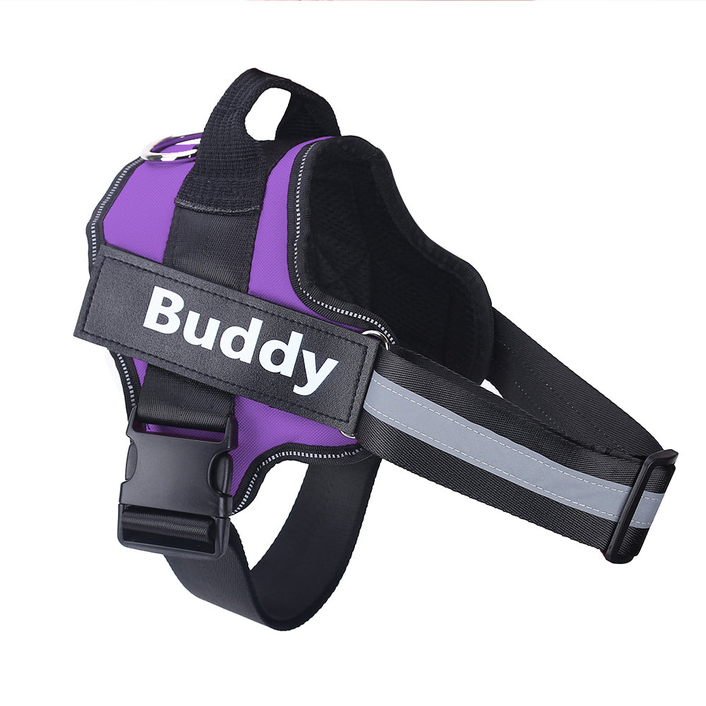 Personalized No Pull Dog Harness Reflective Adjustable Comfortable Fit