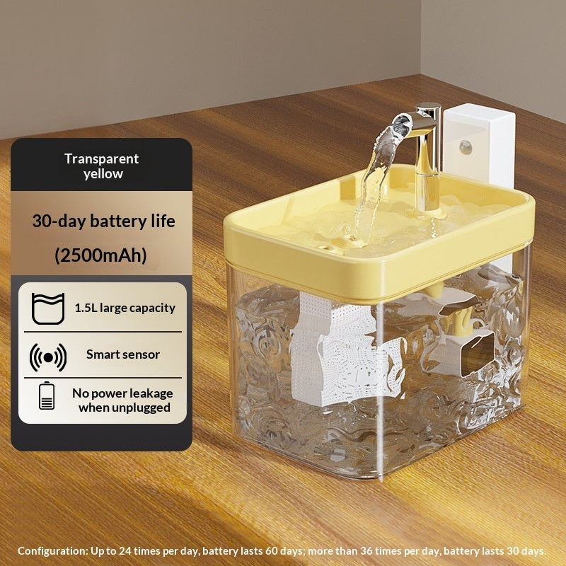 Smart Wireless Cat Water Fountain with Motion Sensor