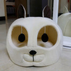 Soft Plush Rabbit Pet Bed Large Comfortable Sleeping Sofa