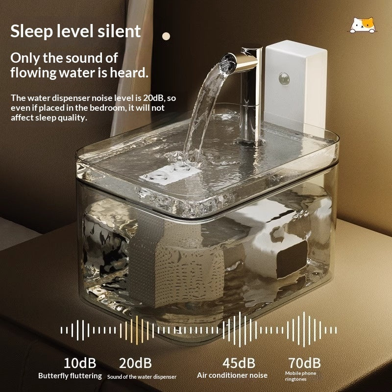 Smart Wireless Cat Water Fountain with Motion Sensor
