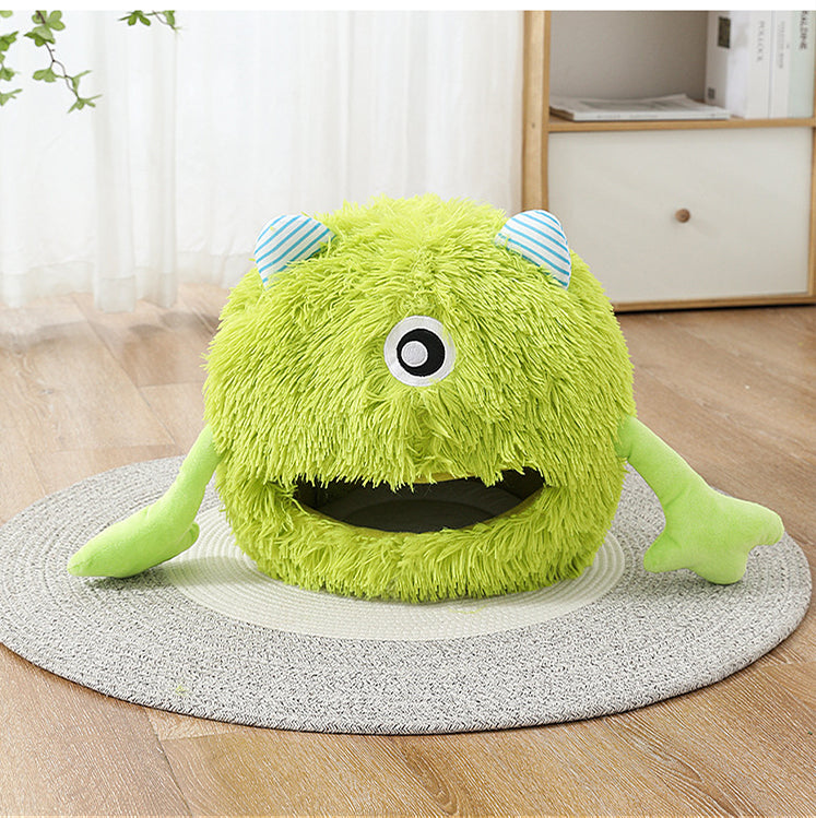 Fluffy Calming Cat Bed Washable Non Slip Cozy Cushion