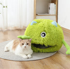 Fluffy Calming Cat Bed Washable Non Slip Cozy Cushion