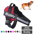 Personalized No Pull Dog Harness Reflective Adjustable Comfortable Fit