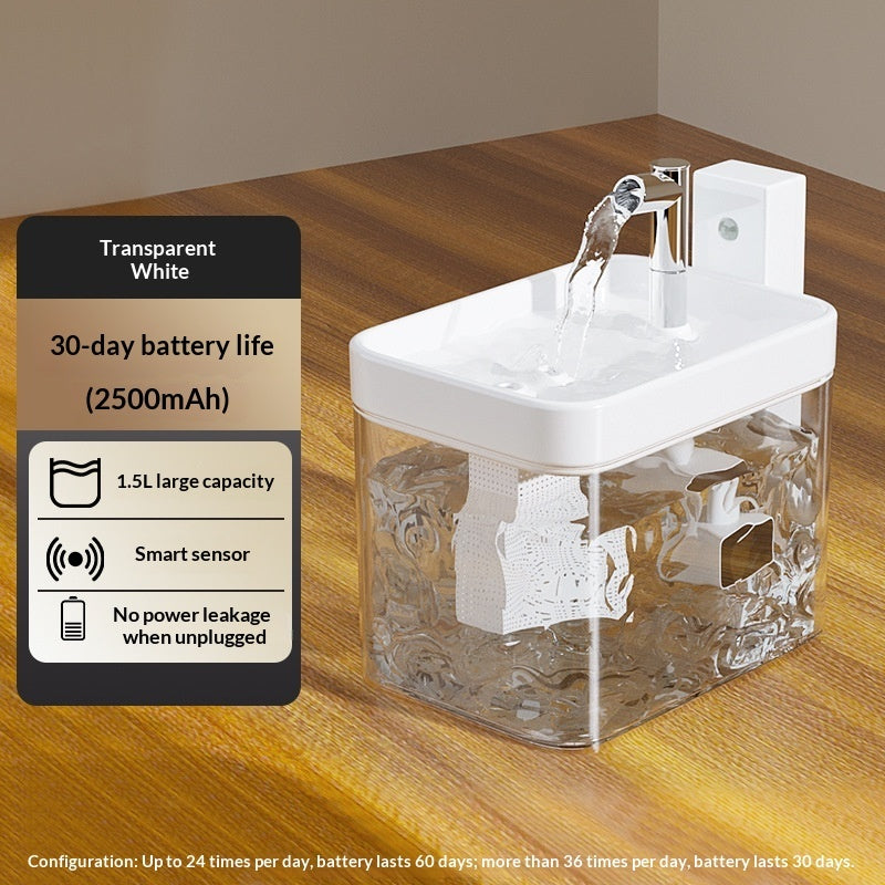 Smart Wireless Cat Water Fountain with Motion Sensor
