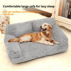 Cozy Large Pet Sofa Bed Plush Comfort for Dogs Cats